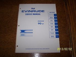 Vintage 1964 oem evinrude service manual 90 hp brand new !!!! mint !!!!!