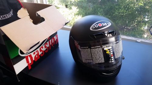 Suomy black matte apex helmet, medium