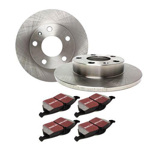 Ebc 2-wheel set brake disc and pad kit rear new sedan acura tl s1kr1153