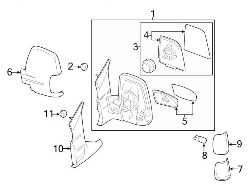 Ford oem turn signal light assembly bk3z13b375a image 7