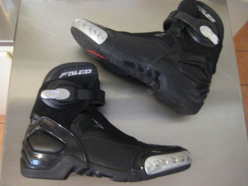 Falco italy black motorcycle boots size 39 as new.