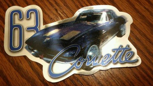 63 corvette sticker decal hot rod rat rod  chevy tool box lunch box