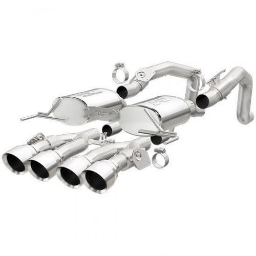 Magnaflow street series ss axle-back exhaust polished quad split rear exit