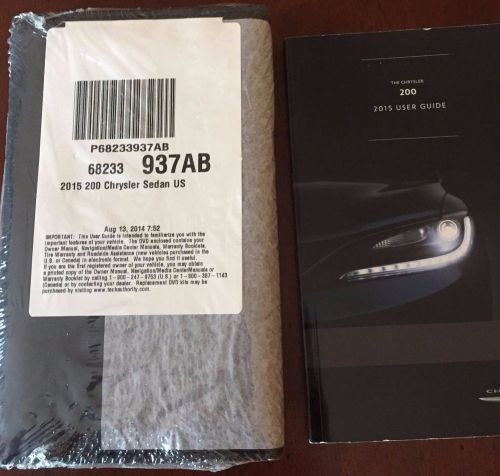 2015 chrysler 200 owners manual kit new