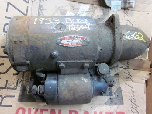 1953 buick 12 volt starter motor 1107601  delco-remy hollander# 662