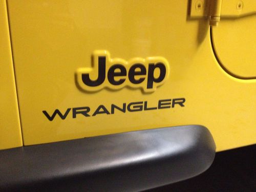 Jeep wrangler tj replacment decal sticker emblem set for both sides