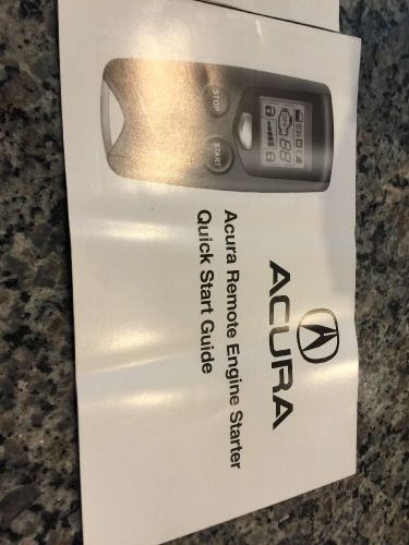 Acura remote engine starter kit model no. rs-09au