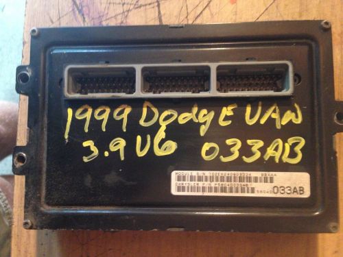 99 dodge ram van 3.9 ecu pcm ecm engine computer control 033 56040033ad 033