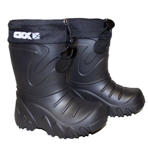 Snowmobile kimpex ckx eva boots winter kid size 4/5 black snow boots ultra light