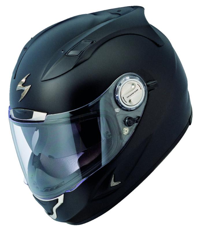 Scorpion exo-1100 solid matte black large motorcycle helmet full face lrg lg l