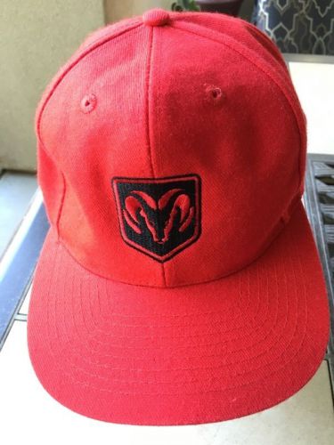 Dodge ram logo red snapback hat / cap, one size fits all