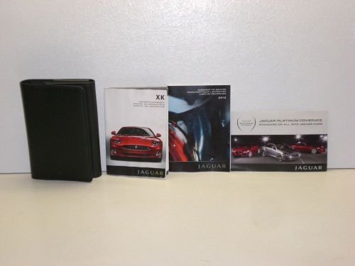 2012 jaguar xk owner&#039;s manual set with case