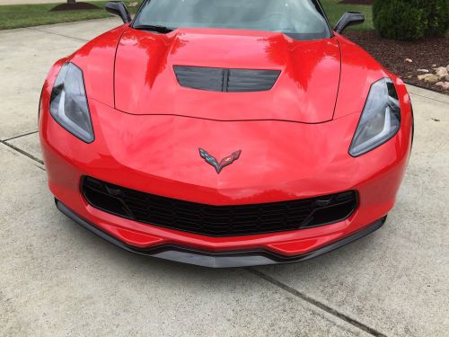 C7 corvette stingray z06 stage 1 front splitter hydrocarbon carbon fiber