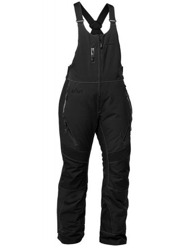 Castle womens black tundra snowmobile bibs pants snow snowcross