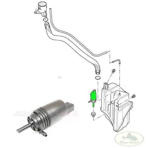 Land rover front windshield washer motor pump range 03-05 dmc000010 mb