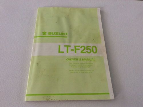 Suzuki lt-f250 owners manual atv