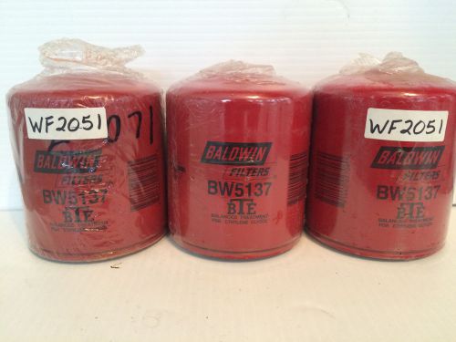 (lot of 3) bw5137 baldwin coolant filter wf2051 209606 re42052 kw2051 x66434178