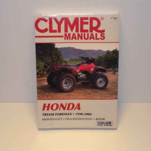 Clymer m205 repair manual, honda fourtrax trx450 1998-2004