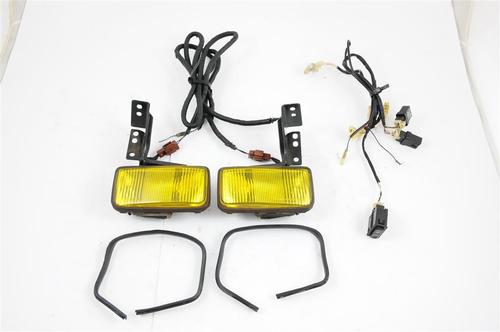 Jdm ef civic hatch yellow facelift foglight set complete genuine oem ef9 kouki