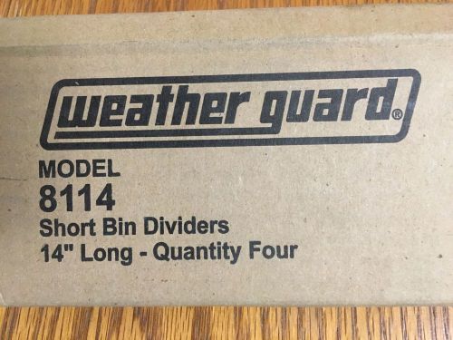 Weatherguard 8114 van storage shelf bin divider 14&#034; lx3&#034; height 4-pk