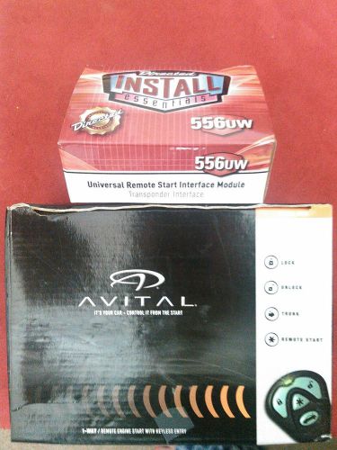 Avital remote start kit and universal remote start interface module