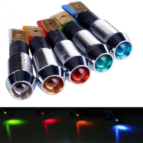 1pc 12v 10mm car boat truck led dash pin warning indicator signal light lamp