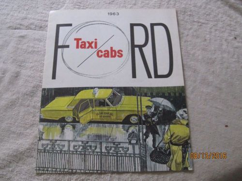 Nice used 1963 ford taxi cab brochure