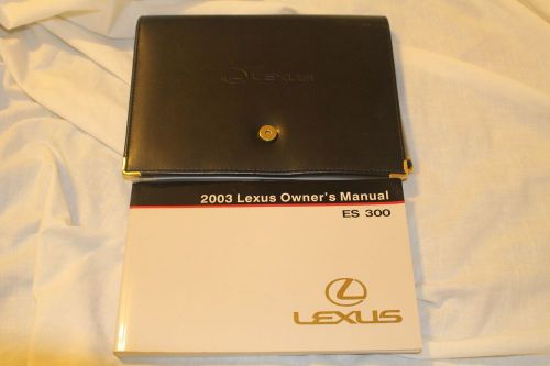 2003 lexus es 300 owners manual w/case