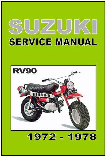Suzuki workshop manual rv90 rover 1972 1973 1974 1975 1976 1977 &amp; 1978 service
