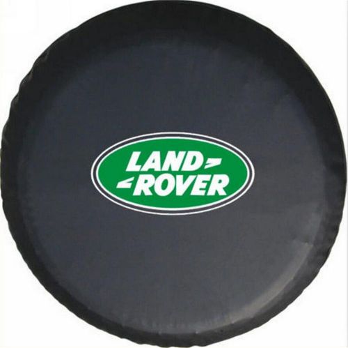 30&#034;-31&#034; spare wheel tire cover land rover black denim vinyl tire cover new