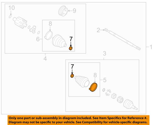 Gm oem drive axles-front-clamp 26051466