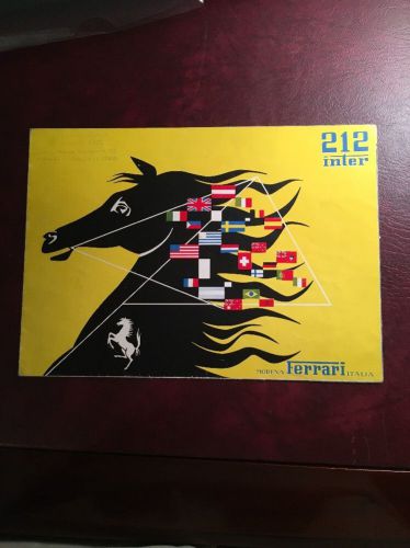 Ferrari brochure original merritt p77 212 inter