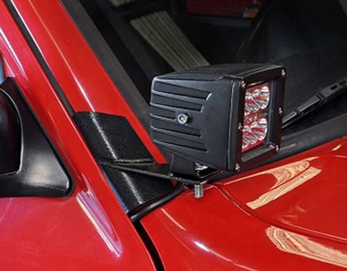 For 1984-2001 4wd/2wd jeep xj cherokee 20w led work light windshield light mount