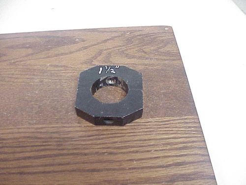 Black aluminum 1-1/2&#034; round weight ballast clamp mount bracket c15 imca ump
