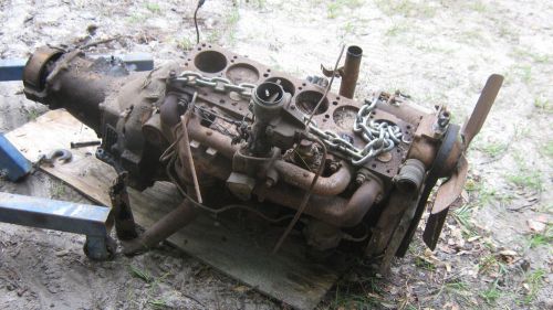 Super rare complete engine (with head) + transmission for 1949 dodge coronet
