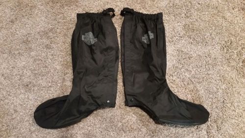 Harley davidson waterproof rain boot covers gaiters size xl