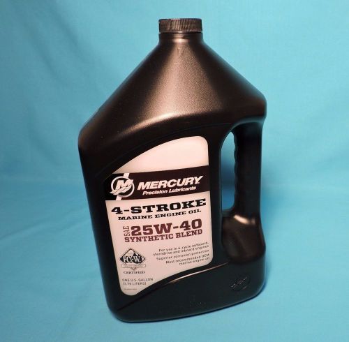 Mercury 4-stroke synthetic blend engine oil 25w-40  3 gallon case #8m0078630