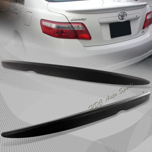 For 2007-2011 toyota camry matt black abs rear trunk duck lid spoiler wing