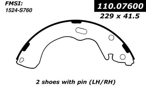 Centric 111.07600 brake pad or shoe, rear-preferred new brake shoes