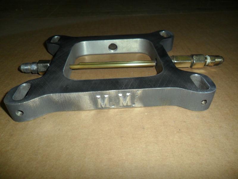 Nitrous oxide nos 3/4" plate mm holley 4150 -4160 carb.