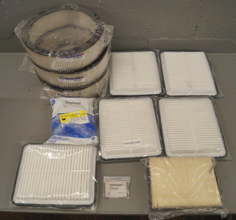 Big lot of 10 genuine gm & acdelco new oem air filters lh-22857