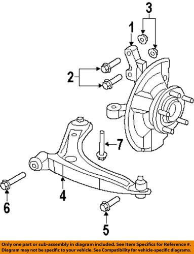 Mopar oem 6508844aa front suspension-lower control arm rear bolt