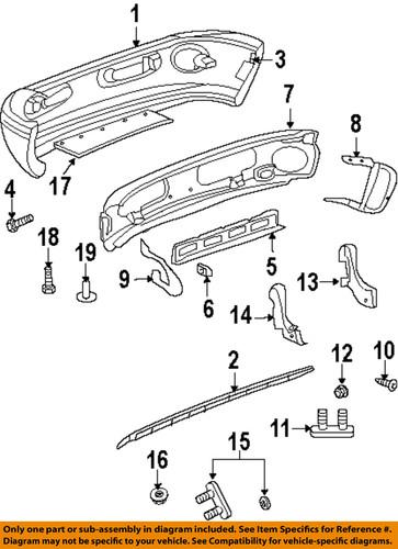 Dodge oem 55076779ab front bumper-bumper center bracket