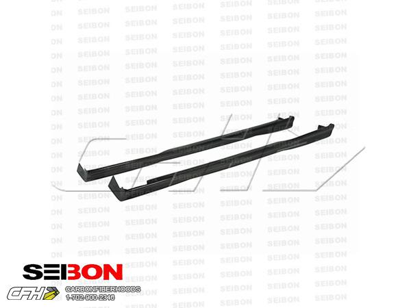 Seibon carbon fiber tp-style carbon fiber side skirts kit auto body honda civic