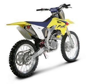 Akrapovic racing exhaust slip-on without sa titanium for suzuki rm-z250