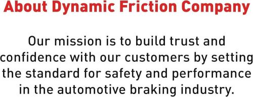 Dynamic friction company 5000 advanced brake pads - ceramic...