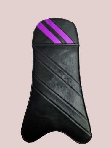 Champ kart seat pad kart padded vinyl carbon fiber seat pad jr small purple/blk