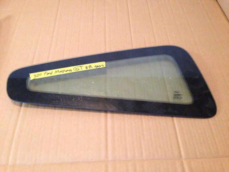 10-12 ford mustang gt coupe oem rh passengers quarter glass window tint