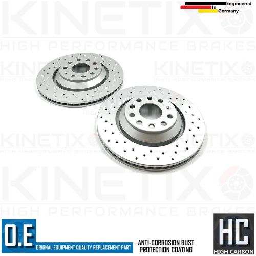 Fits vw golf gti clubsport 2016-2017 drilled rear brake discs brembo pads 310mm