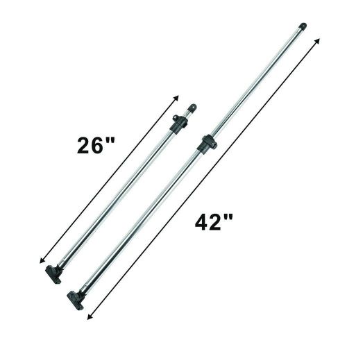 Msc® new adjustable bimini rear support poles, 1&#034; aluminum support poles,fi